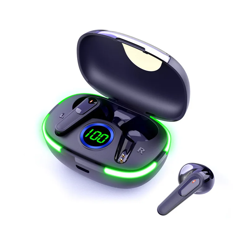Écouteurs légers avec réduction du bruit, batterie longue durée, micro intégré pour des appels clairs et une lecture de musique, mini Bluetooth fin