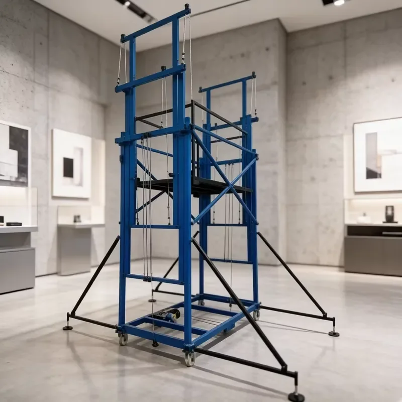Heavy Industrial Durable Electric Adjustable Portable Elevator Scaffold for Warehouse Order Fulfillment High Capacity