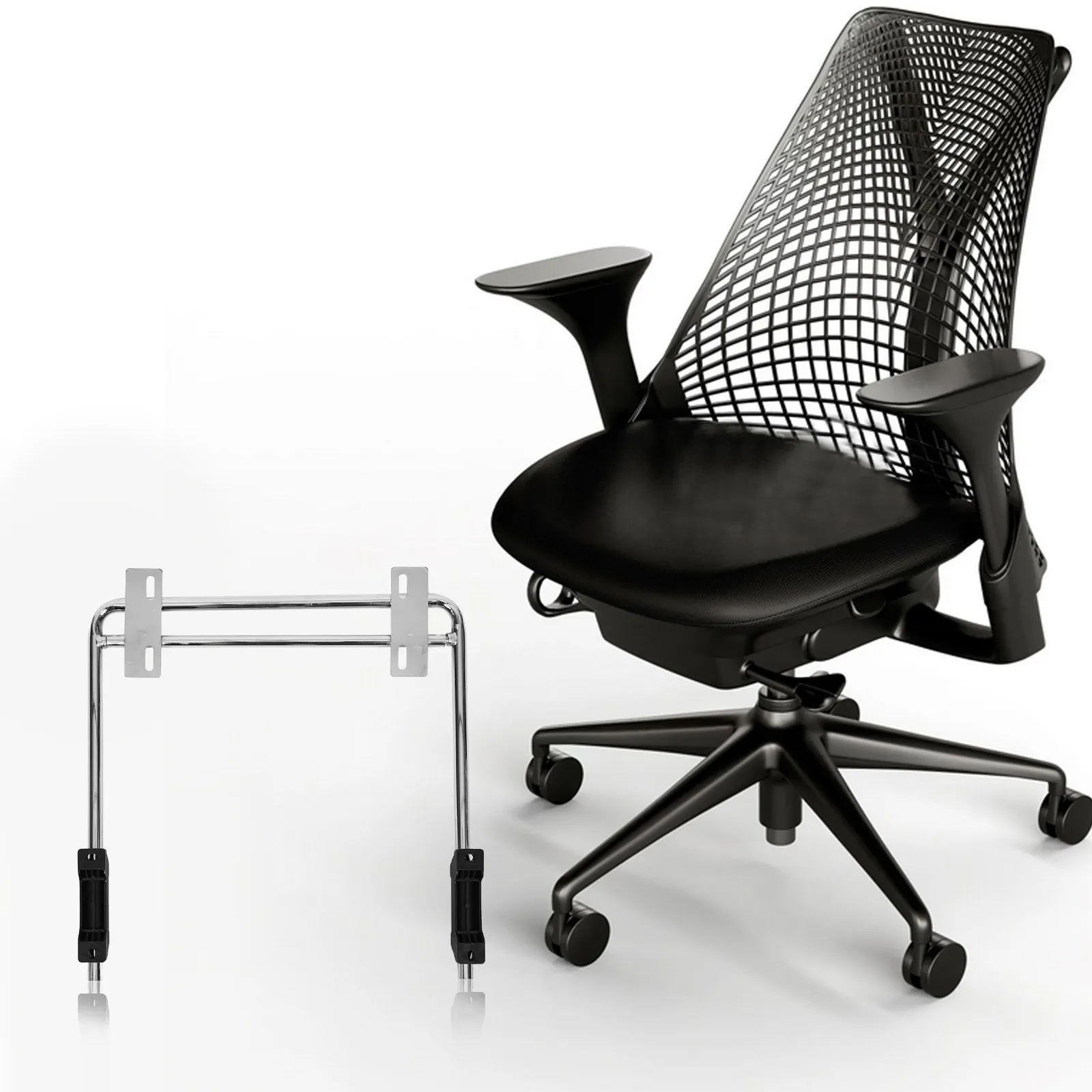 Daily Use Footrest Retractable Chair Pedal Iron Office Chair Accessory Home Foot Cushion Ergonomic Office Footrest Pad