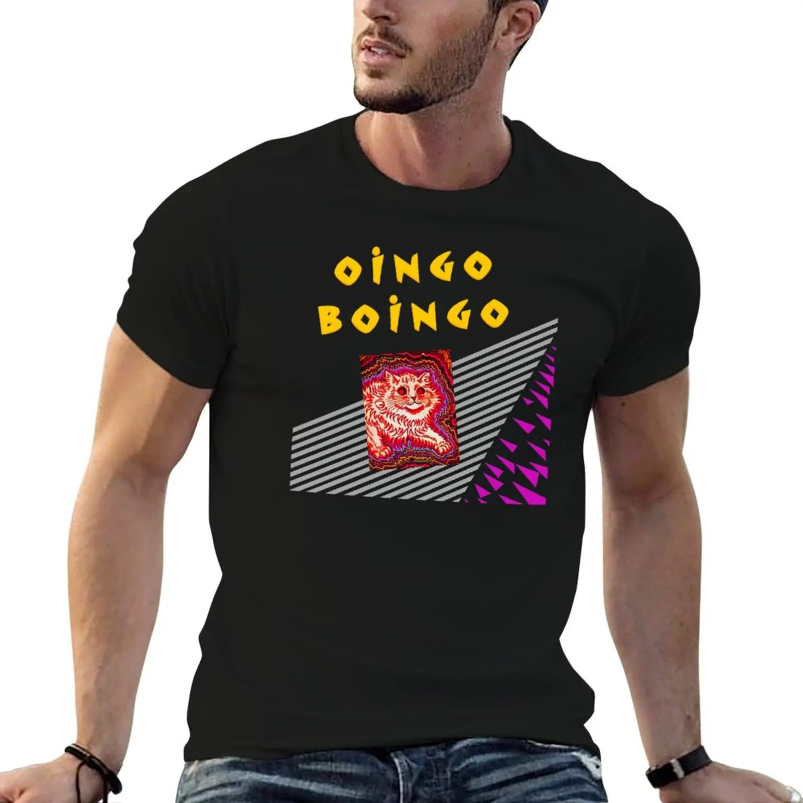

Oingo Boingo- Weird Science Cat T-Shirt funny t shirts cotton man t shirt graphic T-Shirt