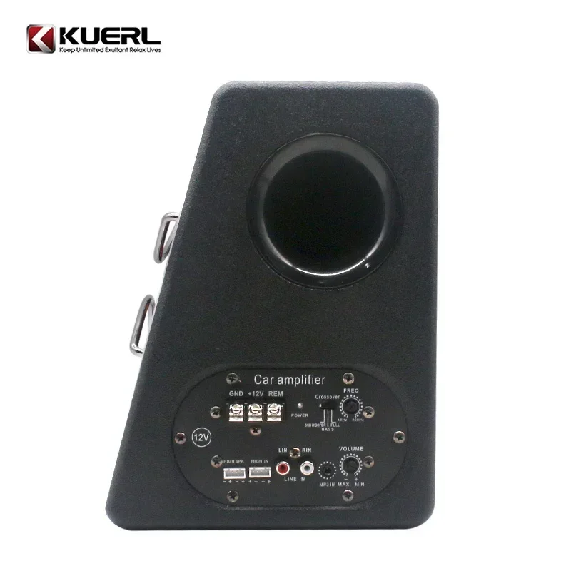 Durable High Power Car Audio Modification Trapezoidal Ultra-Thin 12V Active 8-Inch Car Subwoofer