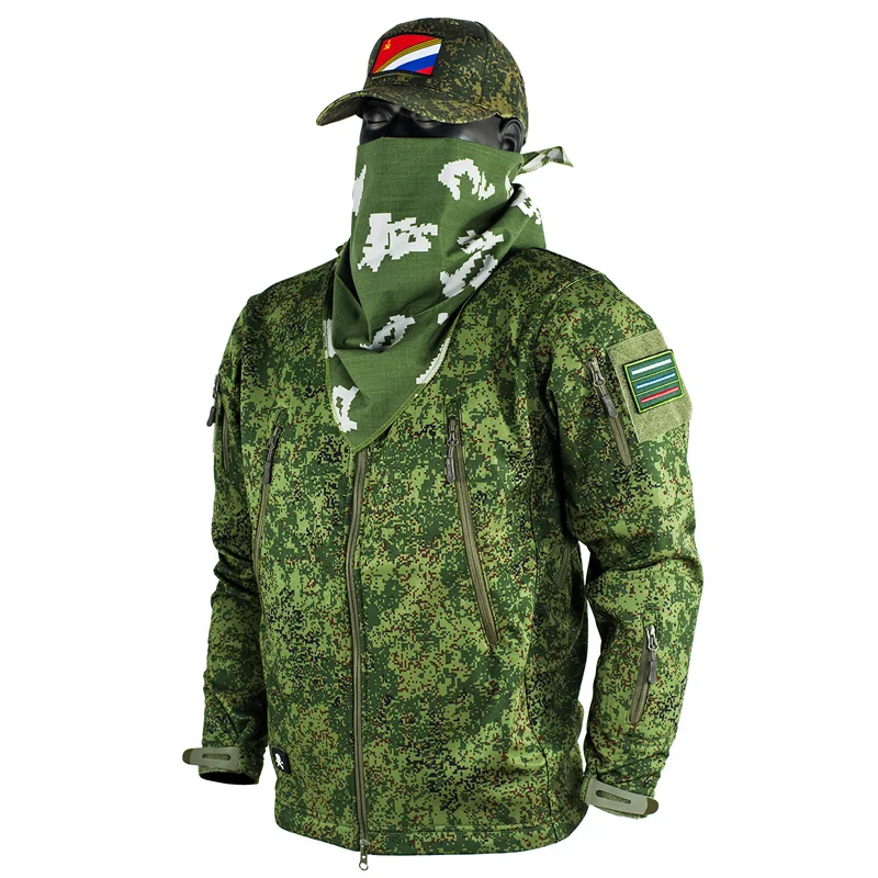 Mege Brand Camouflage Tactical Uniform Outdoor Winter Working Clothing Fleece Warm Jacket and Pants Windproof