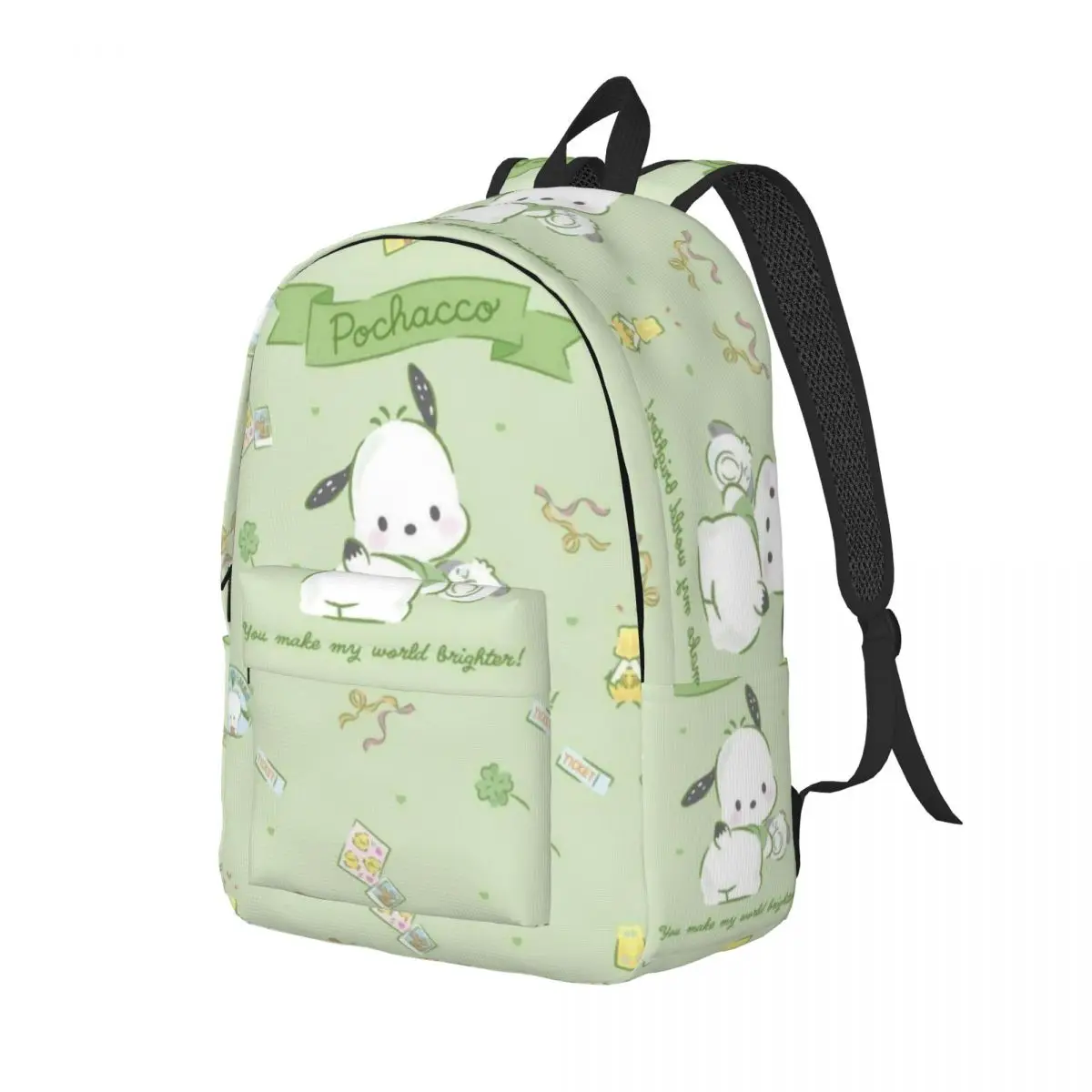 Pochacco-Cartable léger imprimé pour l'école, l'extérieur, le shopping, le bureau, décontracté, 15 ", 17"