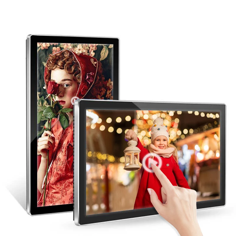 Android Wifi Digital Picture Frame 49 55 65 Inch Indoor Wall Mounted Touch Screen LCD Advertising Display