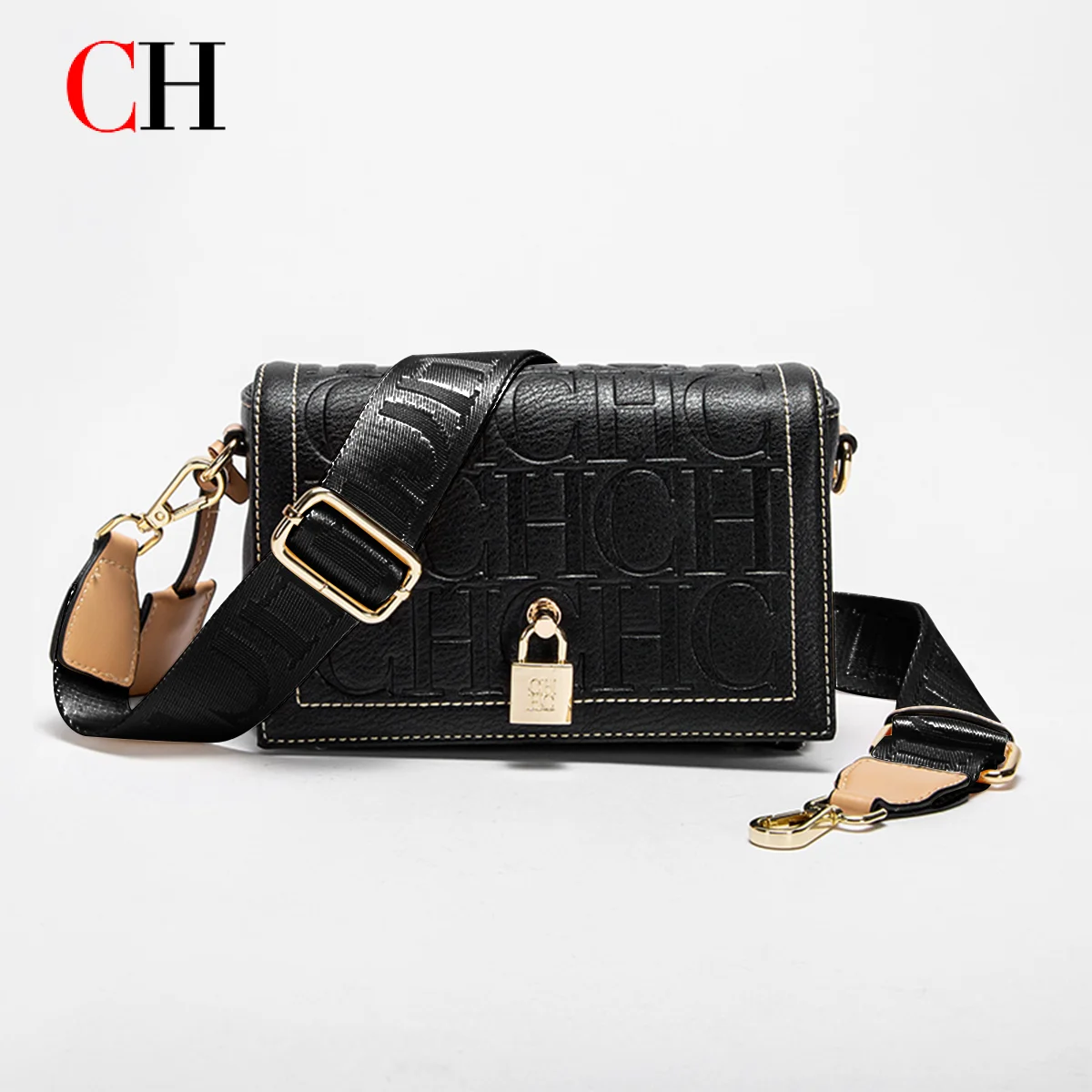 borsa-a-tracolla-da-donna-ch-fashion-2026-di-lusso-con-stampa-a-tinta-unita-design-alla-moda-e-fibbia-con-accessori-in-metallo