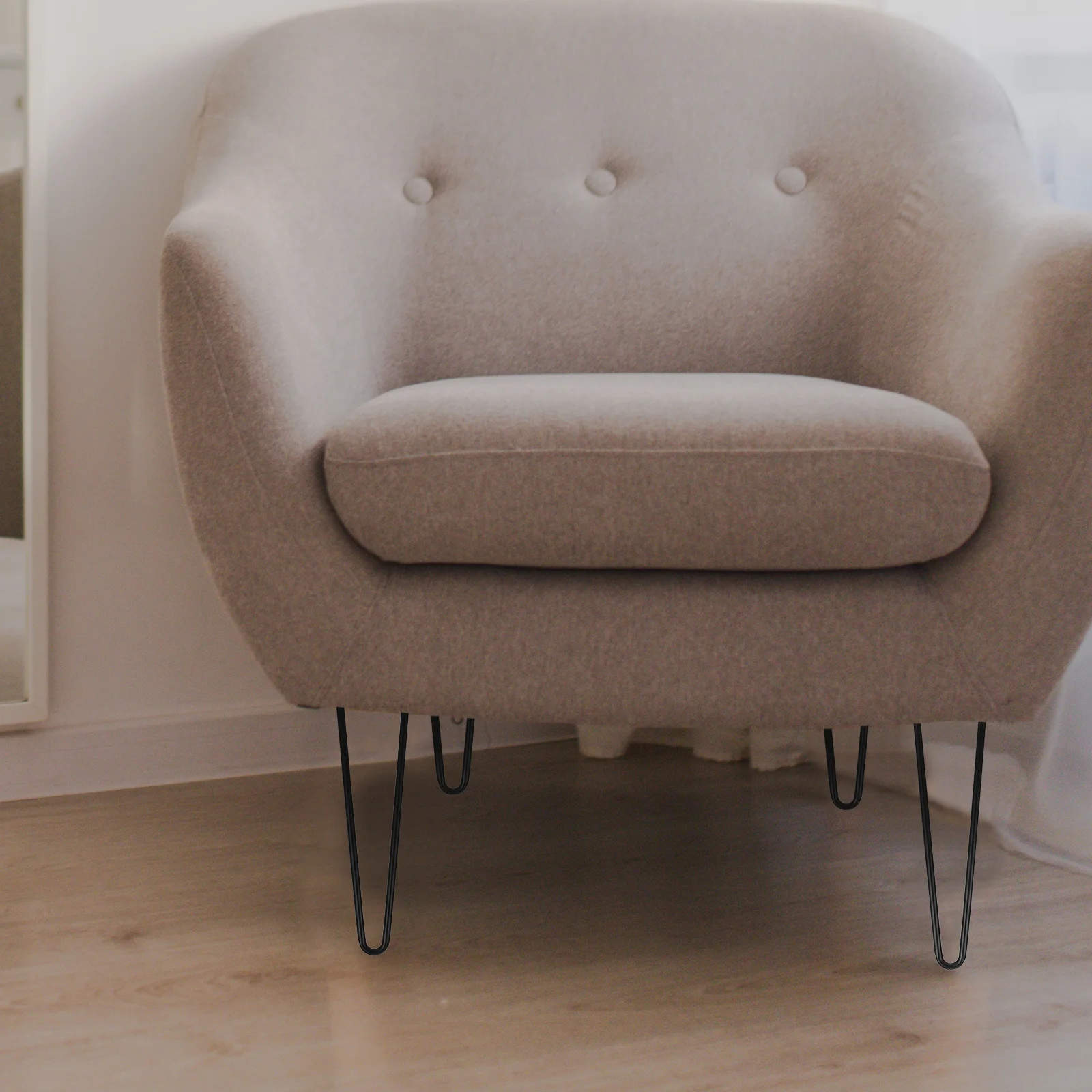 2 قطعة دبوس الشعر المستقر أرجل الطاولة استبدال المعادن للأثاث طاولة القهوة الطعام مكتب خزانة مقاعد البدلاء أرجل دبوس الشعر