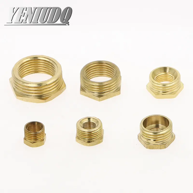 Brass Adapter Fitting BSP Reducing Hexagon Bush Bushing Male to Female Connector Fuel Water Gas Oil 1/8" 1/4" 3/8" 1/2" 3/4" 1" image 3