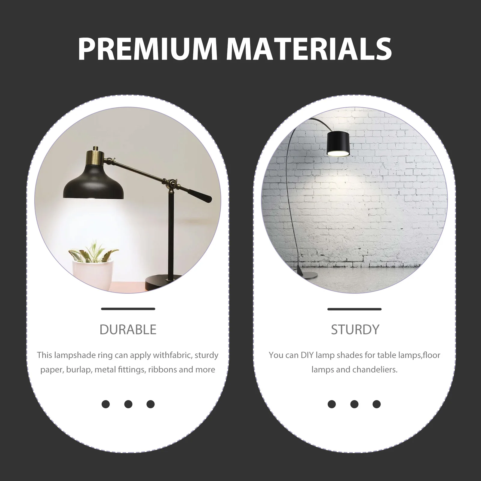 

1 set Lampshade Frames 25CM Diameter Metal Wire Shade Ring for DIY Projects Modern Contemporary Lighting Accessories