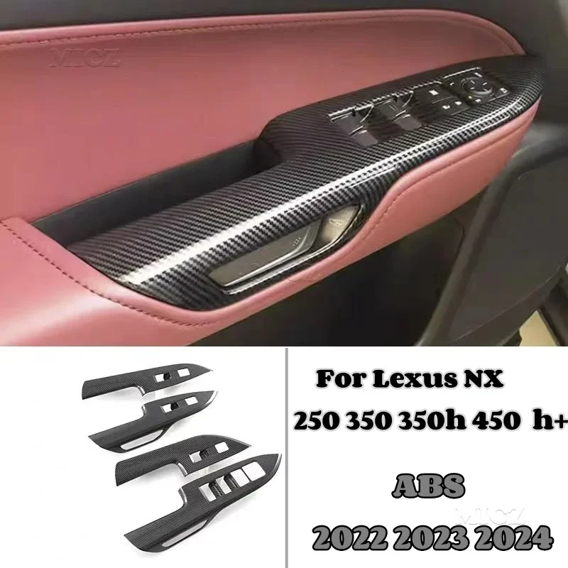 

Панель управления стеклоподъемником из углеродистой АБС стали для Lexus NX 250 350 350h 450h + 2022 2023 2024, стеклоподъемник, переключатель, отделка, автостайлинг