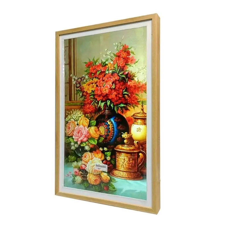 

Custom Private Gallery Wifi Remote Control Frames Picture Wall Art Anti-Glare Matte Canvas Painting Lcd Digital Frame For Art