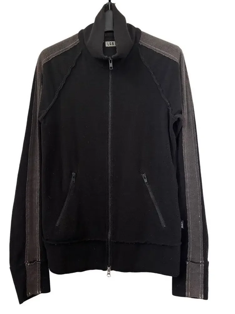 LGB visual subculture vitage vintage semi-turtleneck sweater jacket