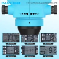 ميكروسكوب ثلاثي العيون (داعم للكاميرا) ما آنت MaAnt S75 تكبير (7.5X-75X) 4