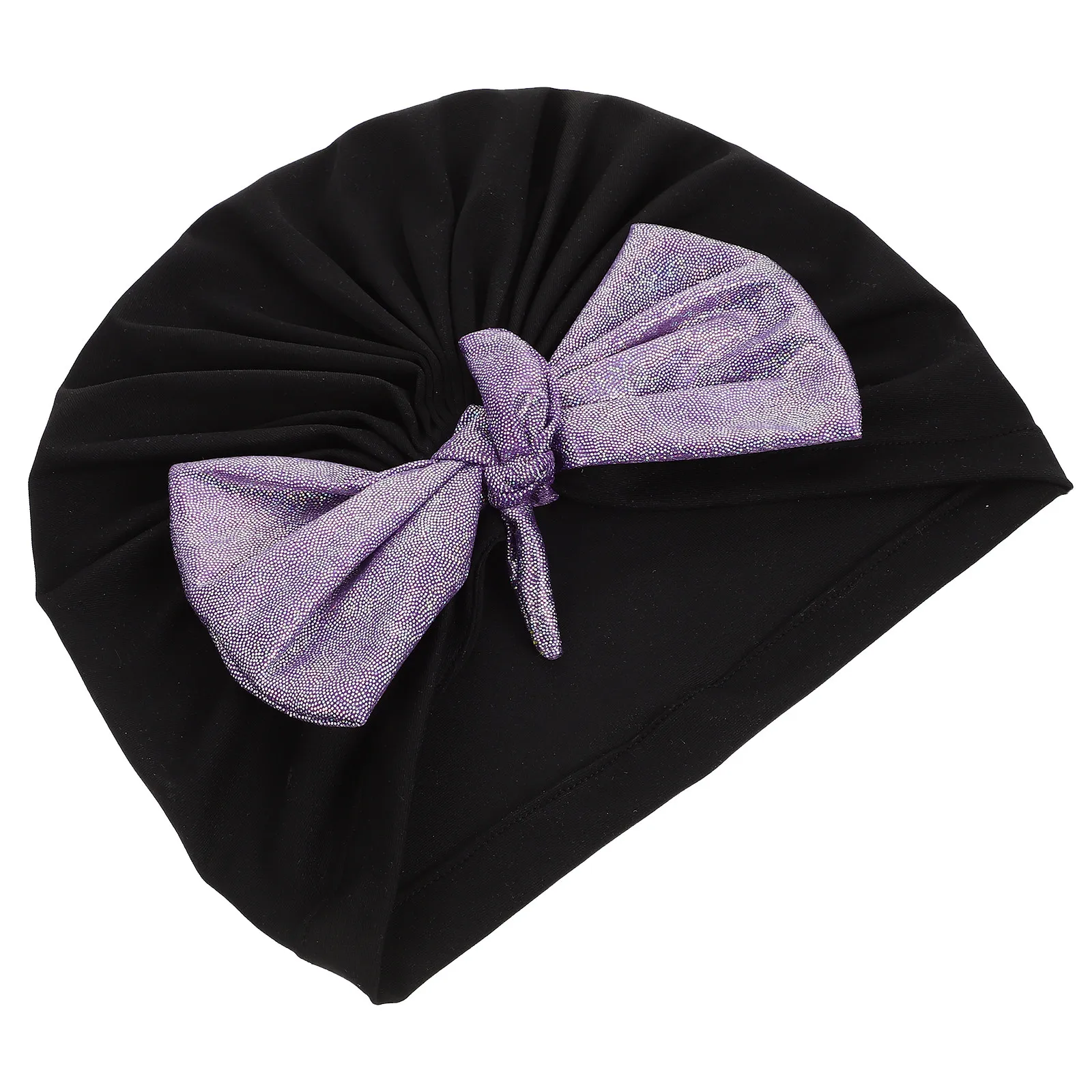 

Эластичная нейлоновая шапочка для плавания для взрослых, декоративная, для длинных волос, с бантом, для женщин, защитная, удобная