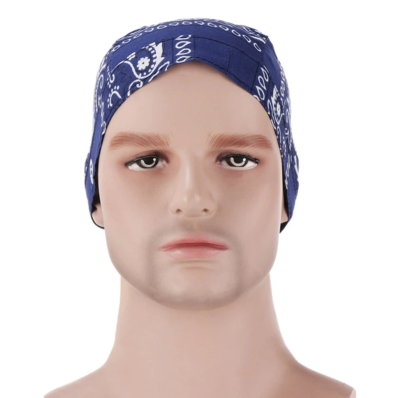 Summer Quick Dry Cotton Cycling Riding Cap Pirate Hat Outdoor Sports Bandana Head Scarf Printed Cap Hood Headband