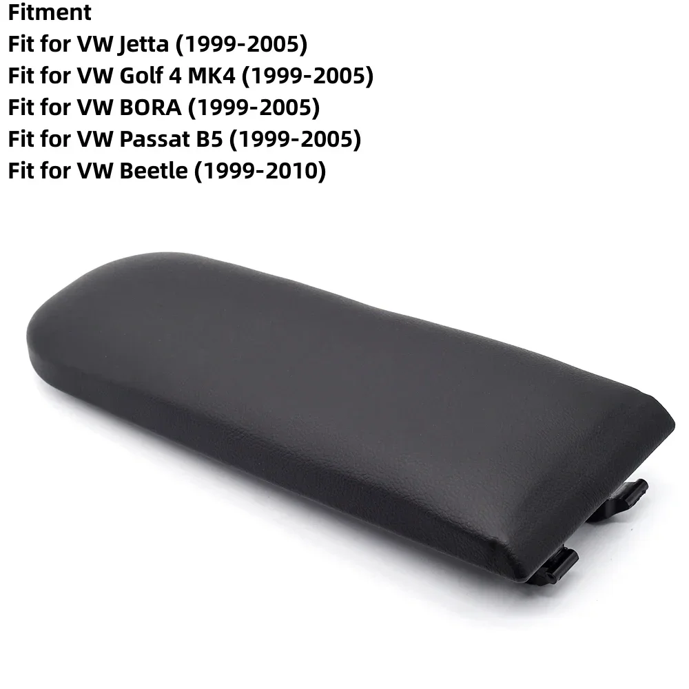 1Pc Leather Center Console Armrest Latch Lid Cover Protector Cap For VW Jetta Golf 4 MK4 Bora Passat B5 Beetle Polo 6R 9N