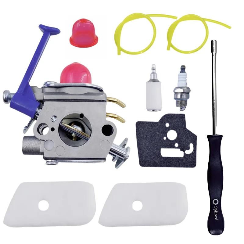 Kit de afinação de carburador para Husqvarna 128L 128LDX 128R 128RJ 125R 125RJ 128C 128CD Trimmer Edger 545081848 C1Q-W40A Carb