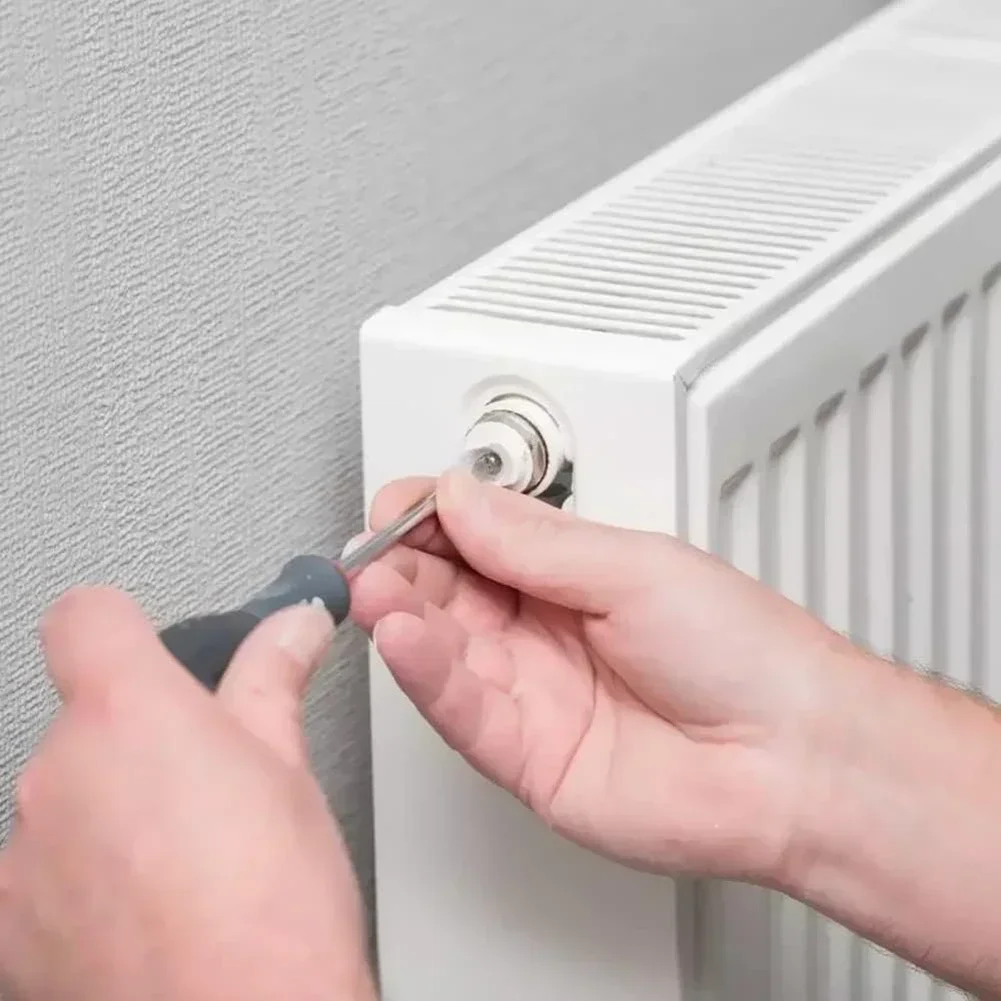Chrome Finish Air Vent Radiator Valve Adjustable Discharge Nozzle Energy-saving Manual Directional Vent Reduce System Noise