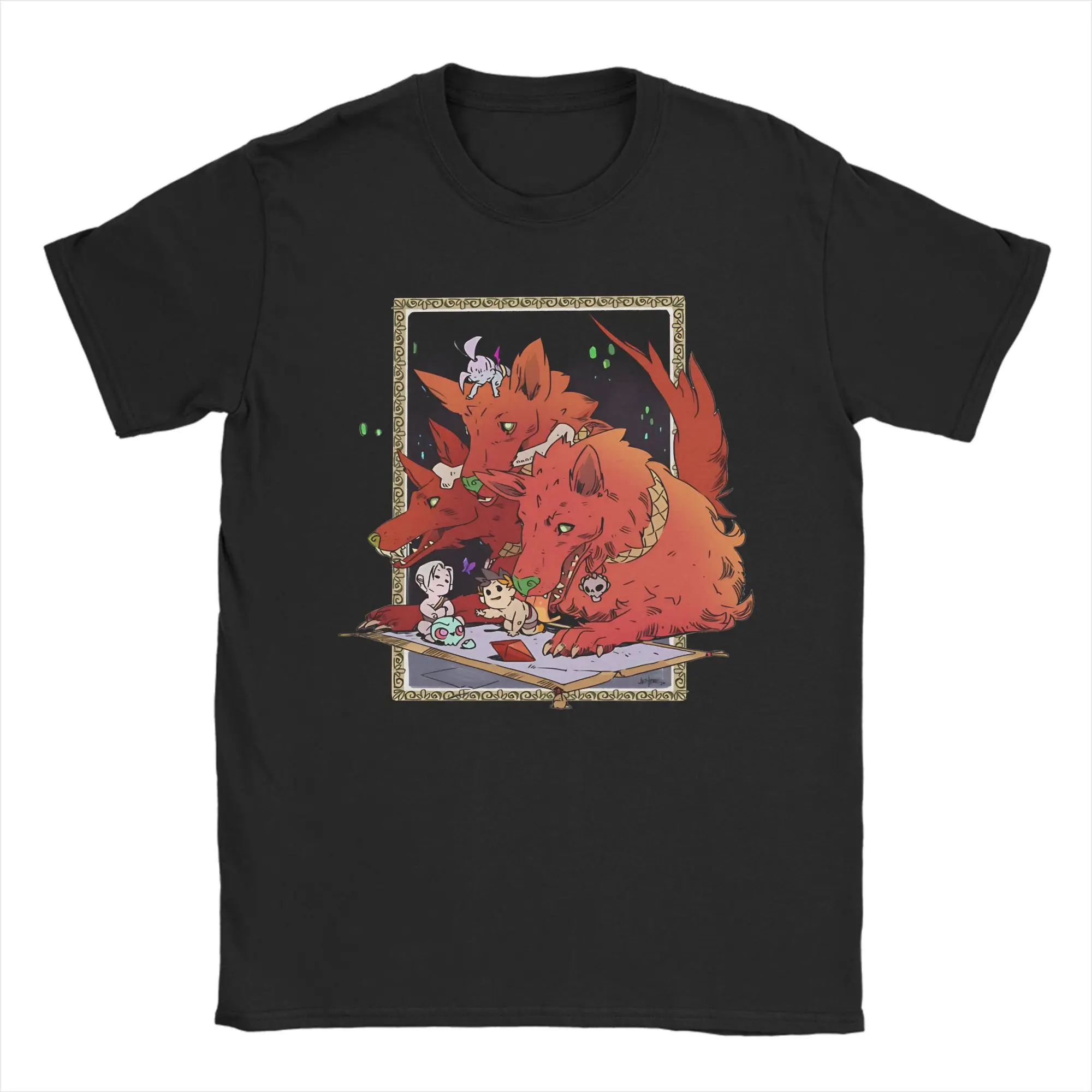 

Novelty Cerberus Hades Zagreus Game Gamer T-Shirts for Men Crew Neck 100% Cotton T Shirts Short Sleeve Tees Plus Size Tops