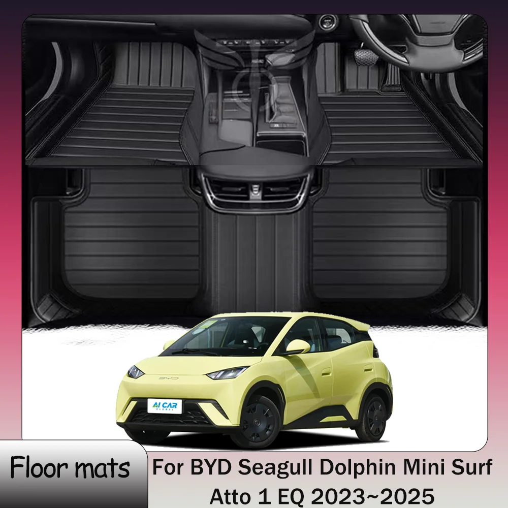 

For BYD Seagull Dolphin Mini Surf Atto 1 EQ 2023~2025 2024 RHD Car Floor Mats Waterproof Carpets Interior Protection Accessories