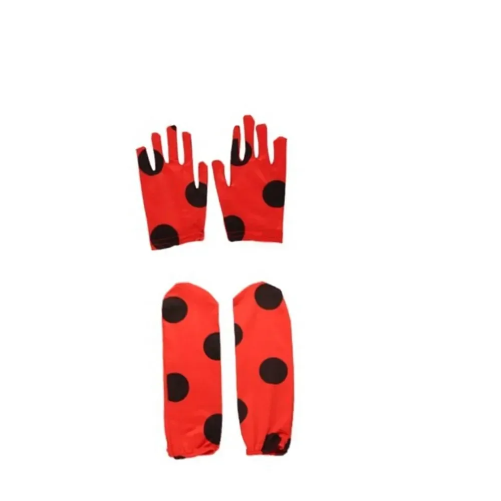 Set costume tutina coccinella con parrucca e accessori unisex Halloween neonato