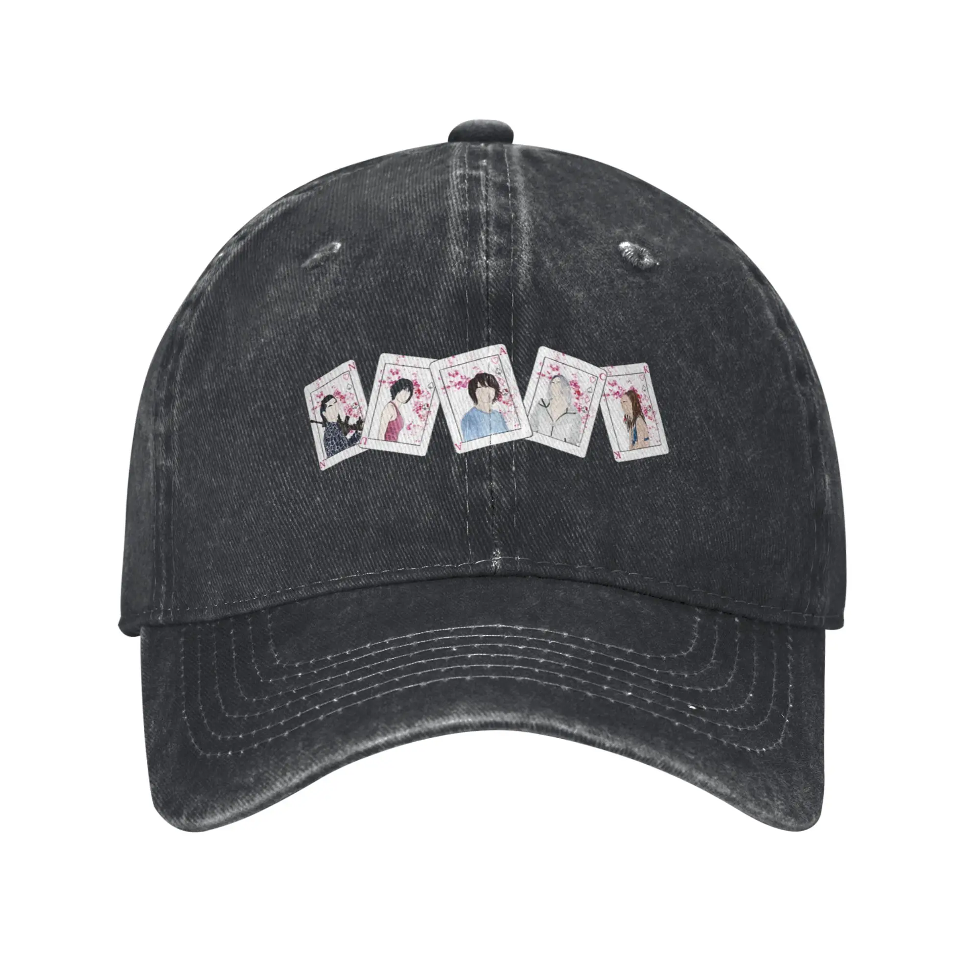 Alice in borderland characters cards Fashion Baseball Cap  Retro Hats  Summer Travel Hats