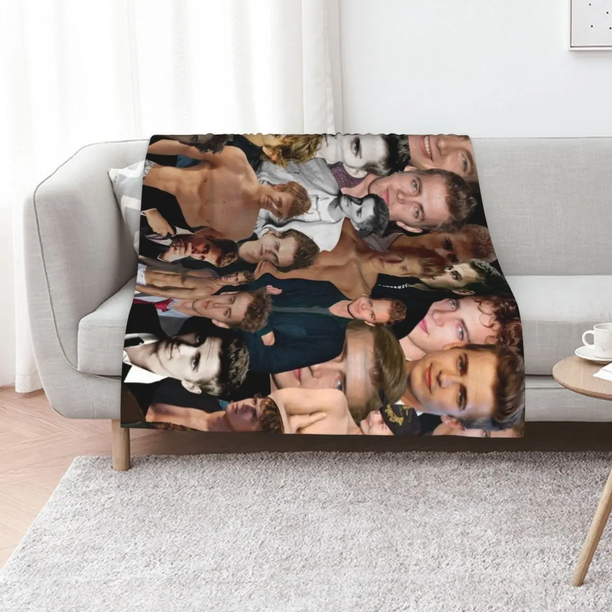 

Hayden Christensen photo collage Throw Blanket Bed linens Fashion Sofas Decorative Beds Cute Blankets
