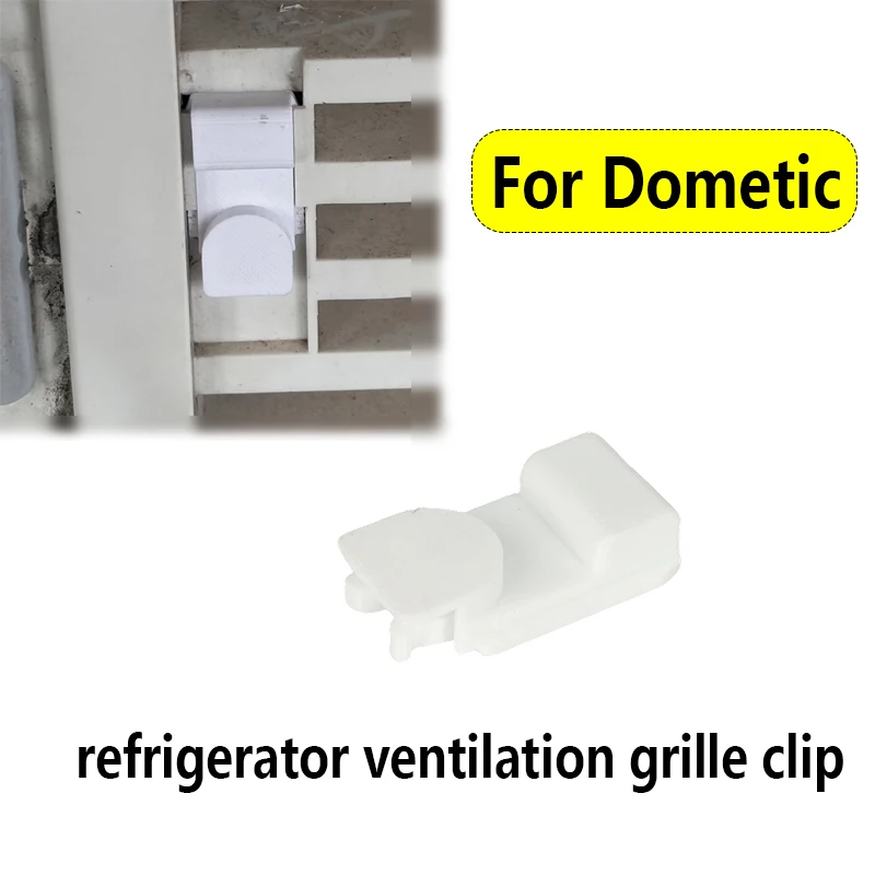 

Caravan White Refrigerator Ventilation Grille Clip 3D Printed For Dometic Refrigerator Ventilation Grille Clip RV Accessories