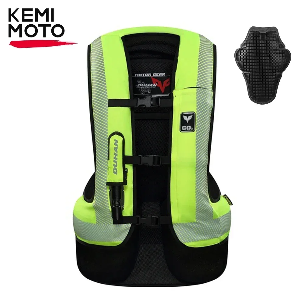 Motorcycle Air-bag Vest Jacket Air Bag Wear-resistant Reflective Safety Racing Riding Protective Body Gear Motorbike Anti-fall