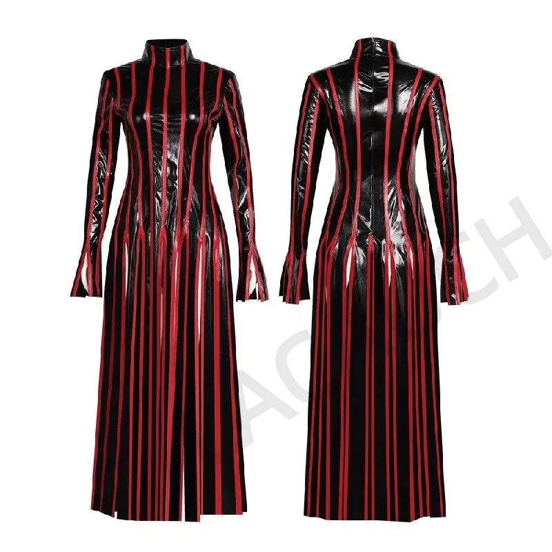 Fate Stay Night Matou Sakura Costume Alternative Dress Outfit PU Leather Anime Cosplay Halloween Costumes for Women5;c,8'z,6.k; view 2