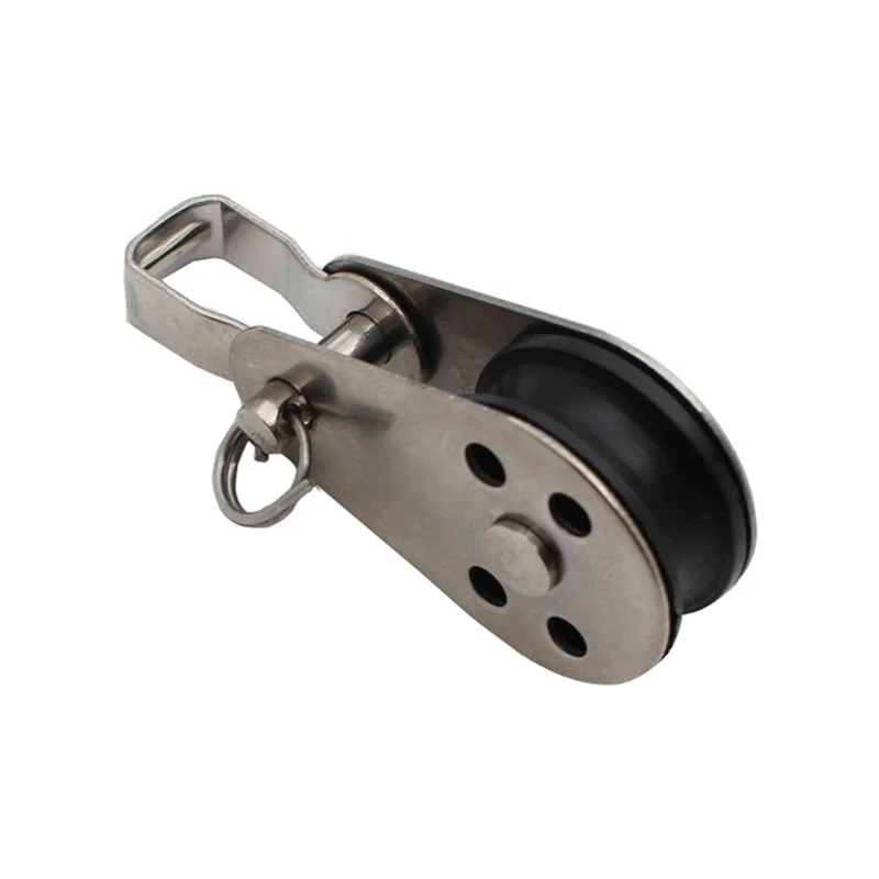 

5 шт. нейлоновый веревочный шкив серебряный шкив для яхты парусный шкив 316, шкив для каяка, каноэ, лодки