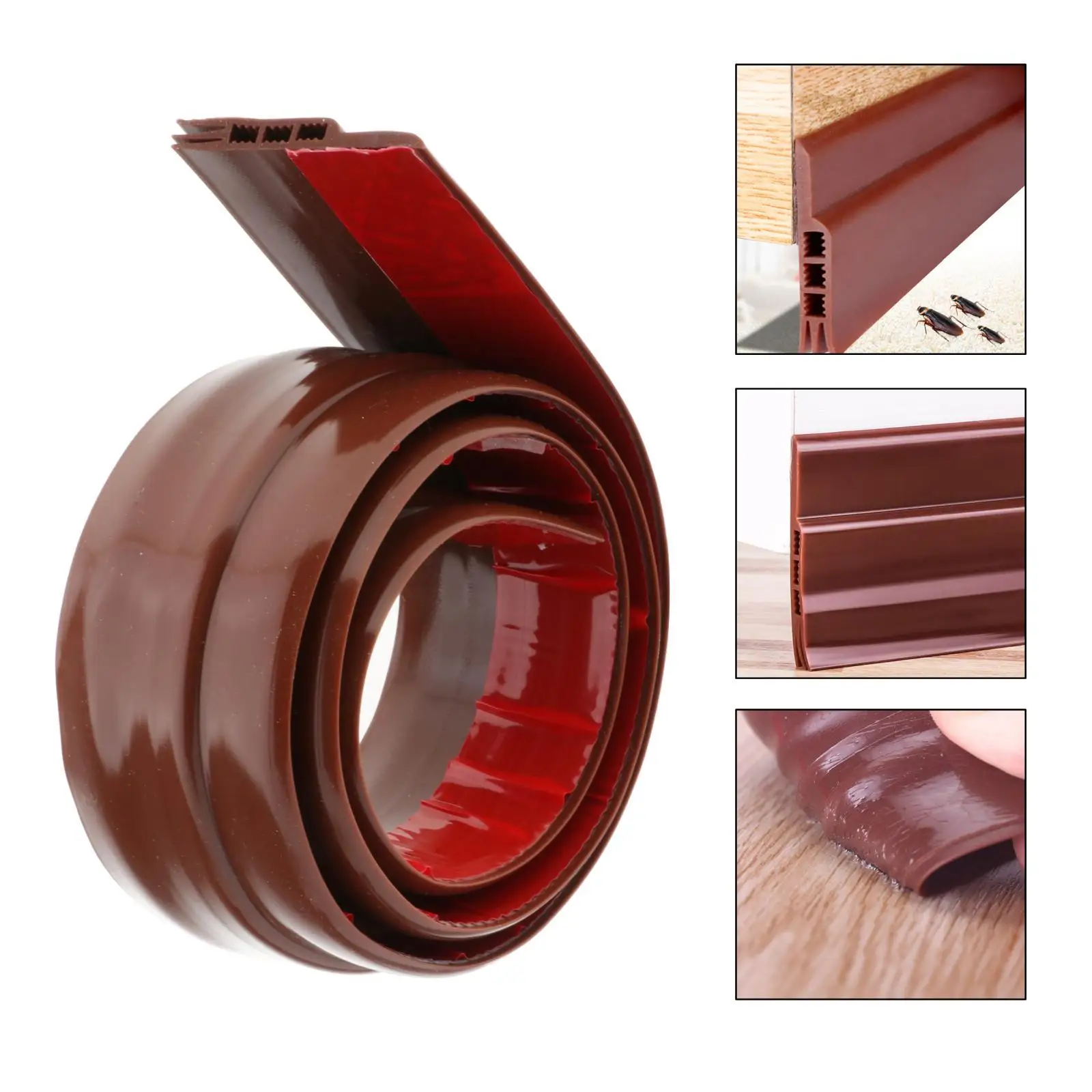 Weatherproof Bottom Stripping Seal Strip Under Door Cap Gap Seals