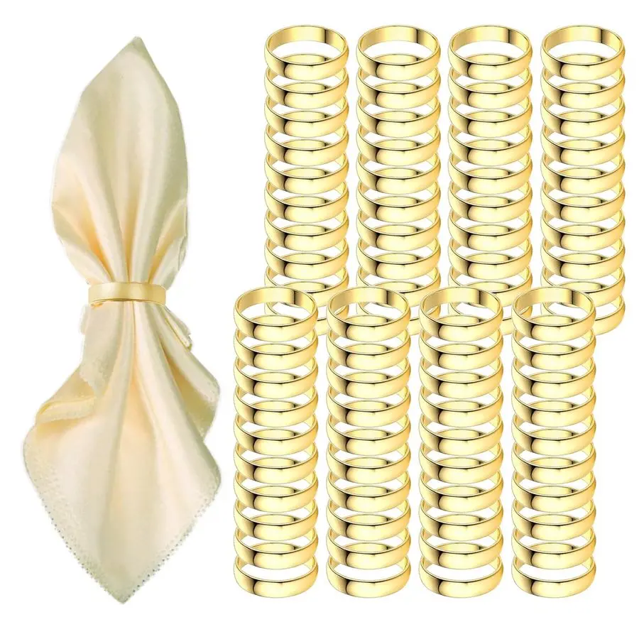 

Кольца для салфеток, 80 шт., из нержавеющей стали, металлические кольца для салфеток для сервировки стола на свадьбу, Рождество, вечеринку, ужин