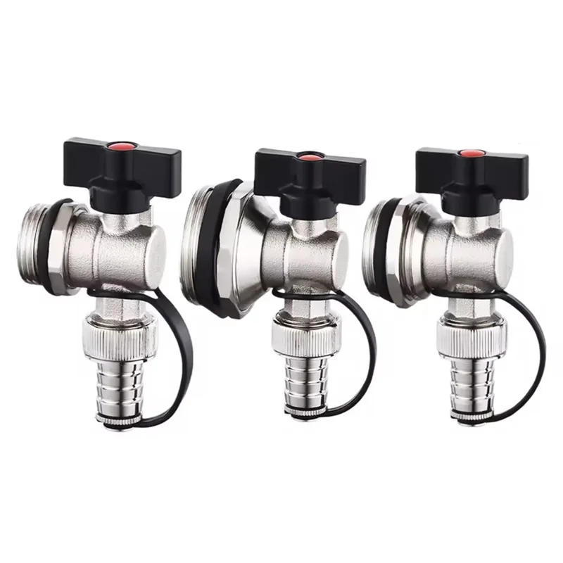 3/4” 1“ 1.2” Thicken Brass Underfloor Heating Distributor Valve Heating Radiator Water Heater Valve Floor Heating Drain Valve