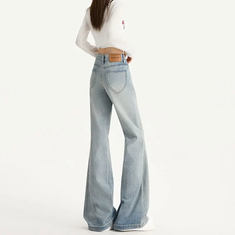 

Vintage Jeans Women High Waisted Denim Pants Y2K Fashion Baggy Fit Retro Design Casual Female Streetwear Trendy Outfits Pants