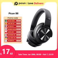 Picun B8 Bluetooth Headphones 120H Playtime Headset Wireless Bluetooth 3EQ Mode Low Latency Hands-Free Calls Over Ear Headphones