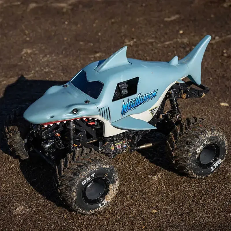 LOSI LMT Megalodon brossé Mini RC Monster Truck 1/18 modèle de voiture télécommandée électrique 4X4 RTR Aldult enfants jouets LOS01026T3