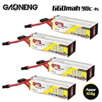 GAONENG GNB 660mAh 4S 14.8V HV Lipo Battery 90C/180C For Beta85X Whoop Quadcopter FPV RC Racing Drone Parts