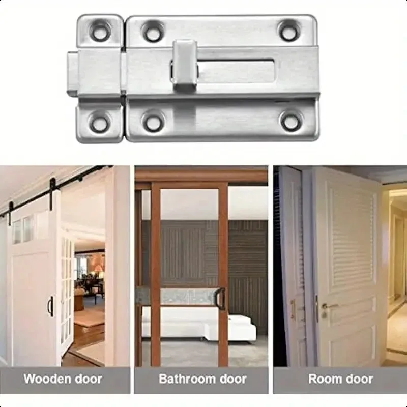Trava autoelástica de aço inoxidável, 2/3/4 polegadas, dobradiças de armário, parafuso de segurança, trava antifurto, mola, ferragens de móveis