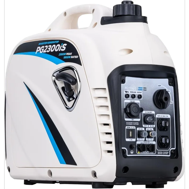 Pulsar PG2300iS Generatore inverter portatile super silenzioso a gas da 2,300 W con presa USB e capacità parallela, conforme CARB