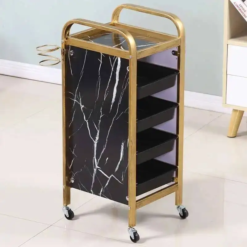 

Aesthetic Drawers Salon Trolley Rolling Professional Portable Hair Cart Wheels Lashista Carro Peluqueria Salon Furniture MQ50TC
