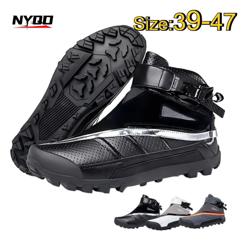 

Мужские мотоботы для мотокросса и внедорожных гонок, большие размеры, мотоциклетная обувь для туризма