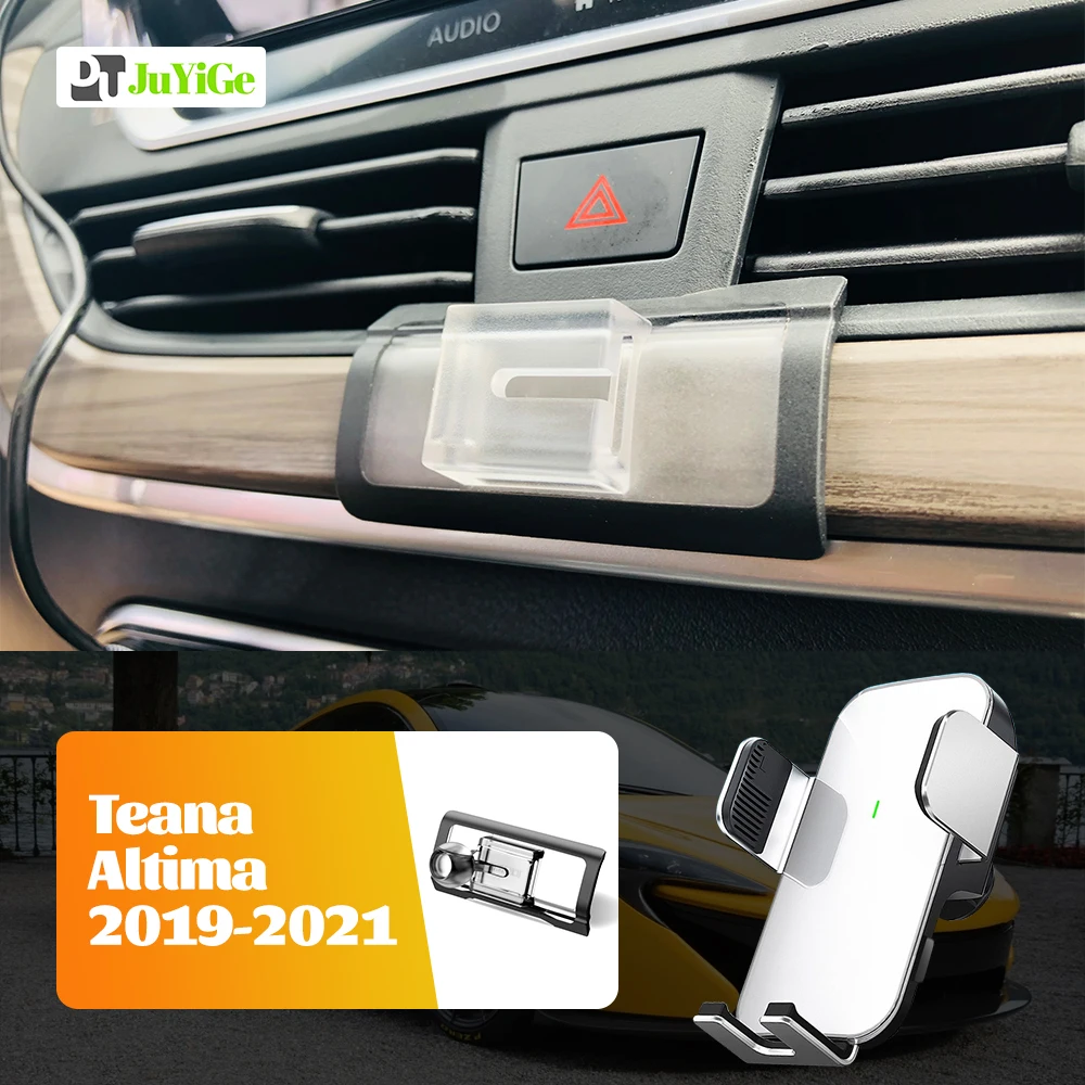 

For Nissan Teana Altima J34 L34 J33 L33 2019-2021 Solar Magnetic Wireless Charging Gravity Mount Car Phone Holder Accessories