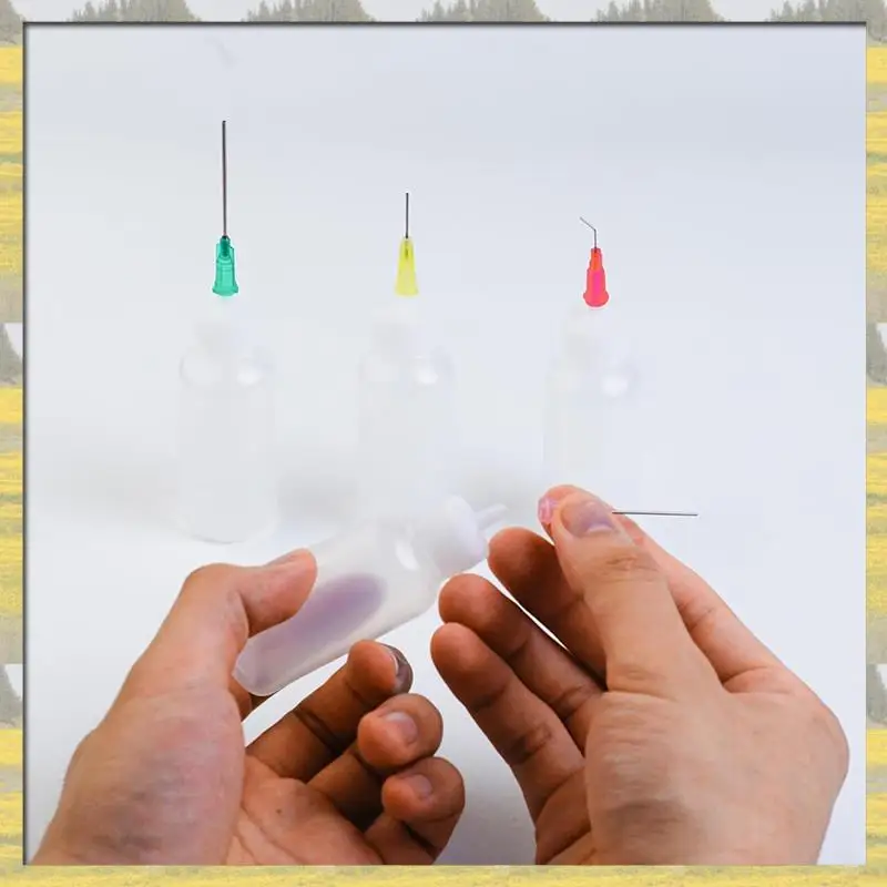 Hot Sale Precision Tip Applicator Bottle,Blunt Tip Needle And Cap, 18G 20G 25G Needle Tip Squeeze Bottle, Oil Dropper Bottle