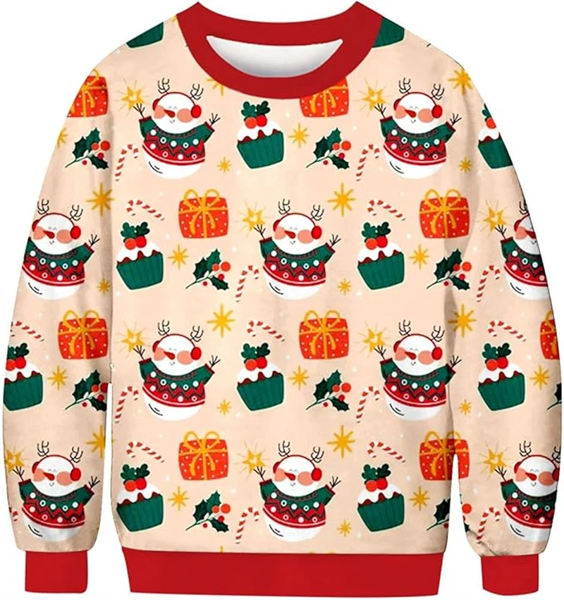 Christmas Sweater Gift 3d Print Santa Claus Graphic Pullover Men Women Winter Clothing Ha Ha Ha Merry Christmas Kids Clothing