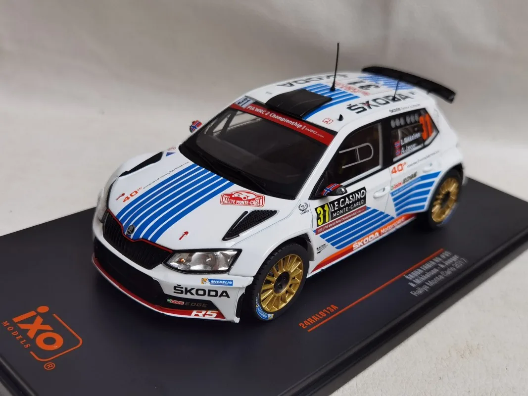 IXO Diecast 1/24 Scale ‌Skoda Fabia R5 #31 Rally Car 2017 Alloy Car Model Toys for Boys Gift Toys for Kids Kids Toys Boys