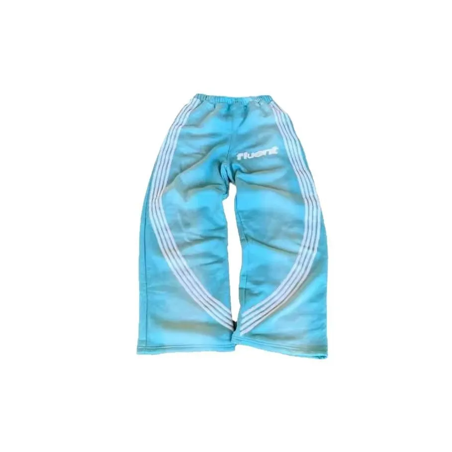Faionable Y2K Pantaloni sportivi larghi Street Sle Coppia Felpa con cappuccio Stampa lettera Pantaloni lunghi Pantaloni casual a gamba dritta