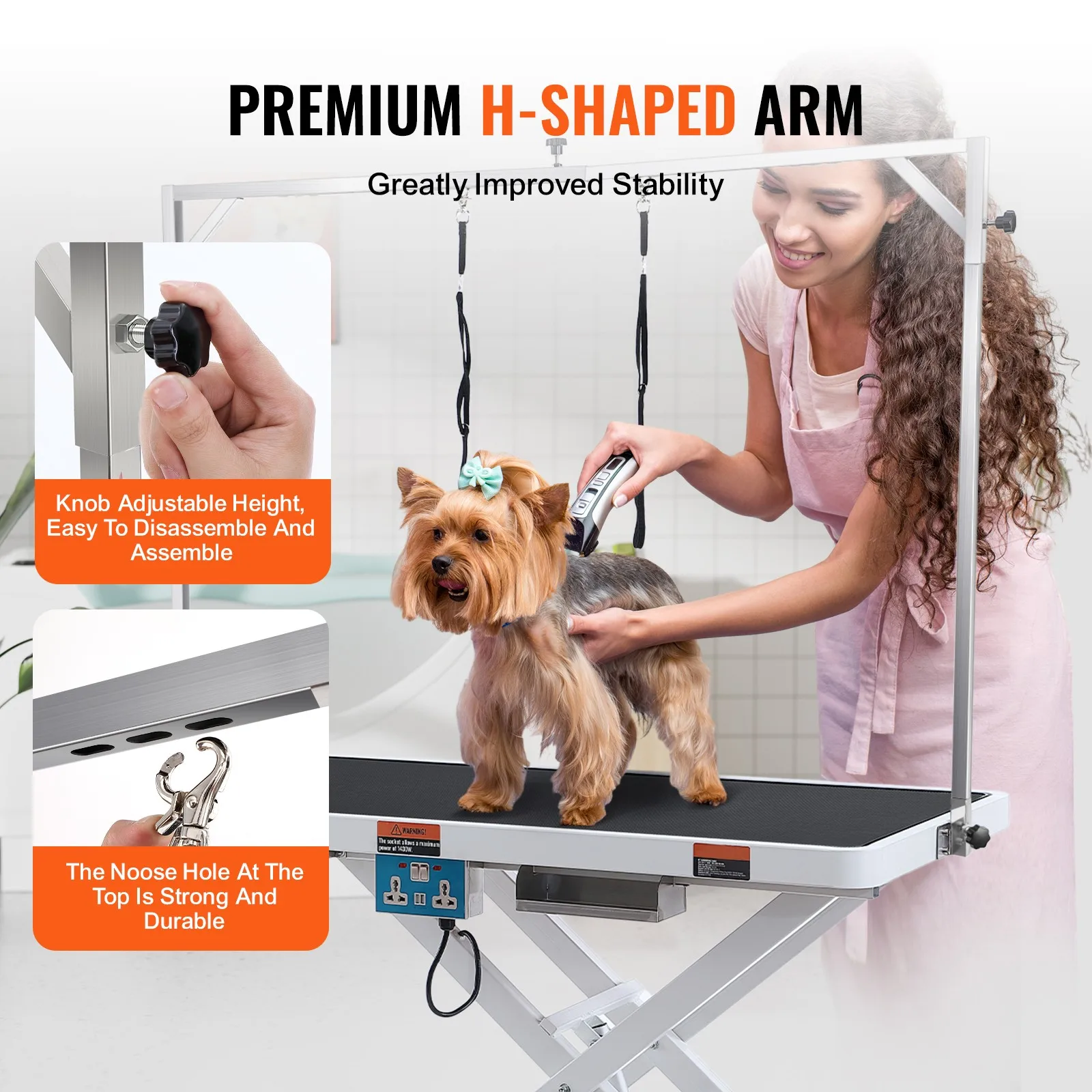 Uimoso 50" Electric Grooming Table X-Lift for Large Dogs with Adjustable Height - view 4
