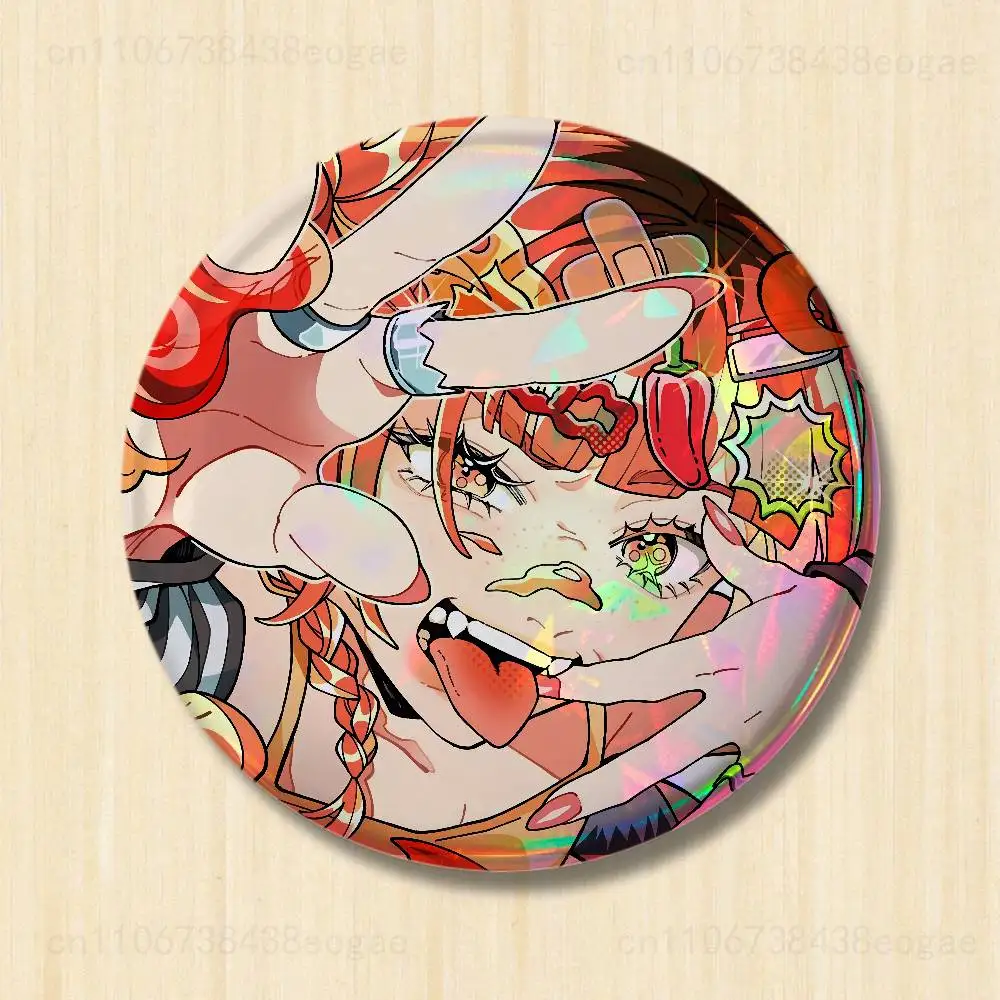 S-Spicy HanabieS Queen Badges laser badges cartoon brooches suitable for clothing backpack accessories lapels