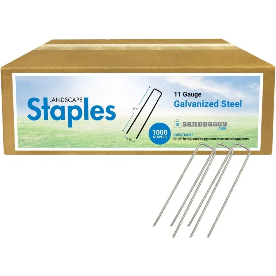 

6-дюймовые оцинкованные ландшафтные скобы длиной для надежной установки SOD в садах и ландшафтных дизайнах Прочный идентификатор квадратных штифтов