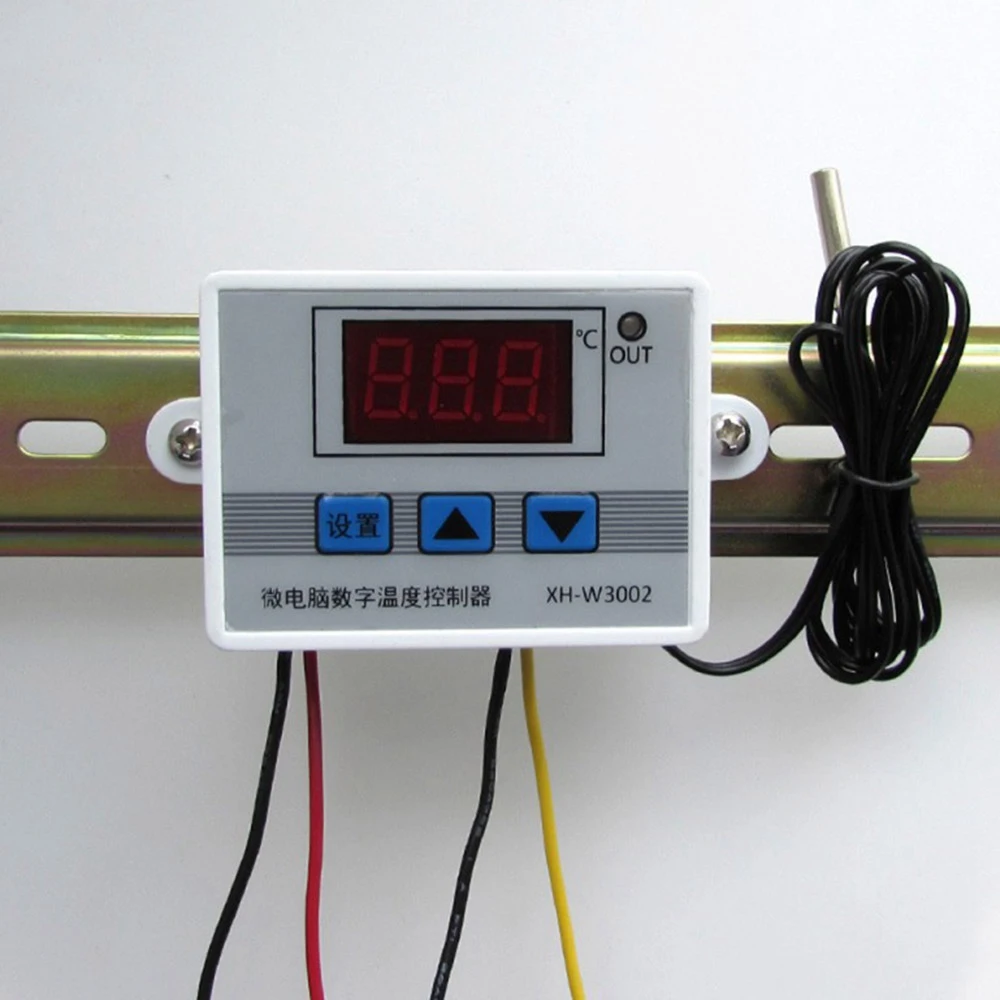 XH-W3002 Microcomputer Digital Thermostat 12V 120W with Probe Heat Cool Temp Thermostat Control Switch